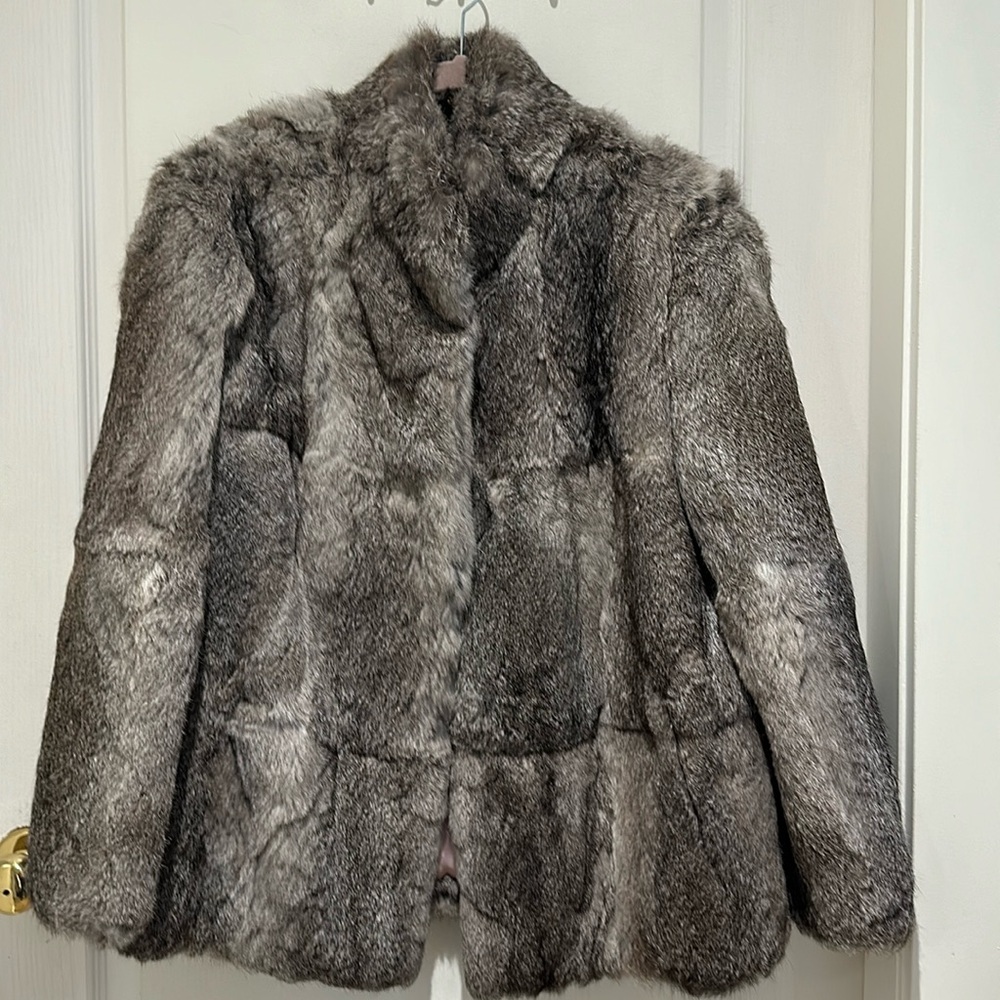Real rabbit fur jacket